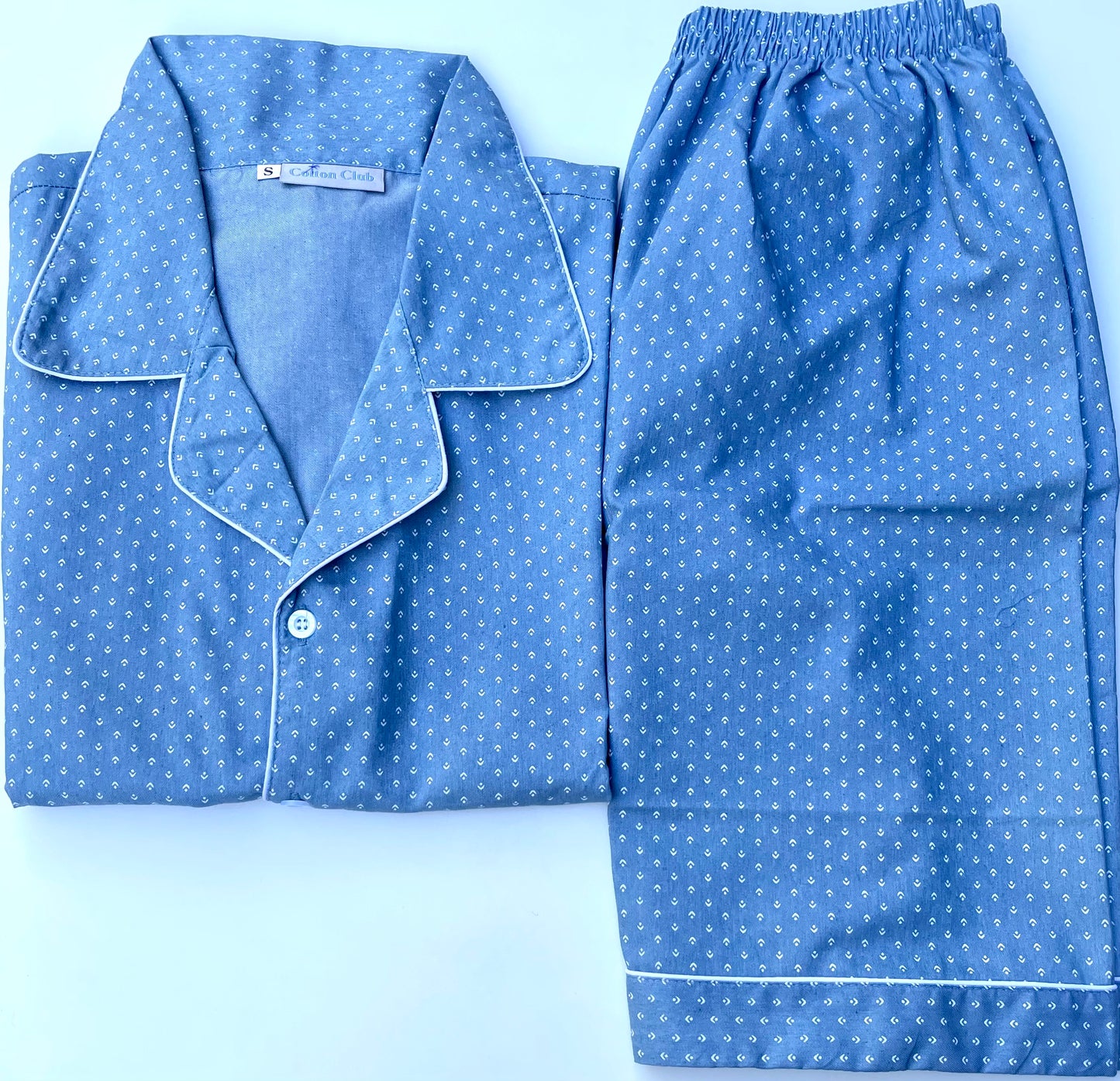 soft cotton pajamas in shorts for men or women small size