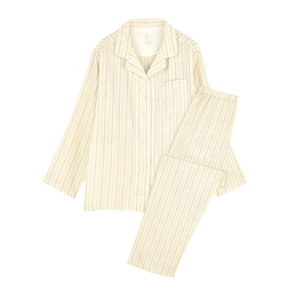 Japanese-Inspired 100% Cotton Gauze Pajama Set – Men & Women