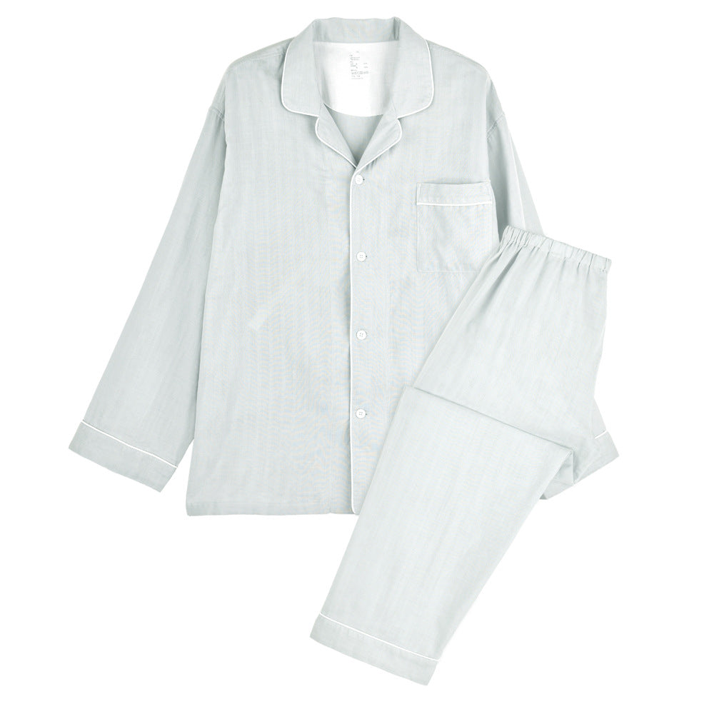 Japanese-Inspired 100% Cotton Gauze Pajama Set – Men & Women