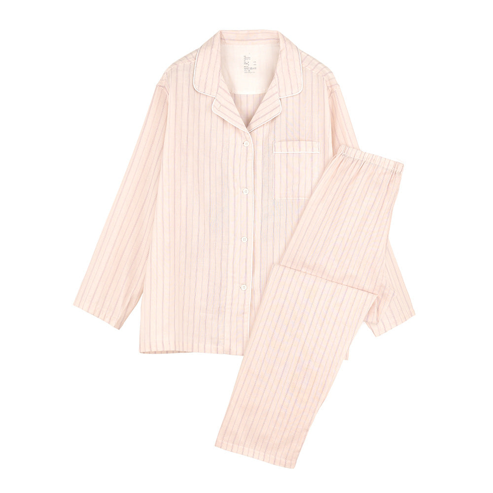 Japanese-Inspired 100% Cotton Gauze Pajama Set – Men & Women