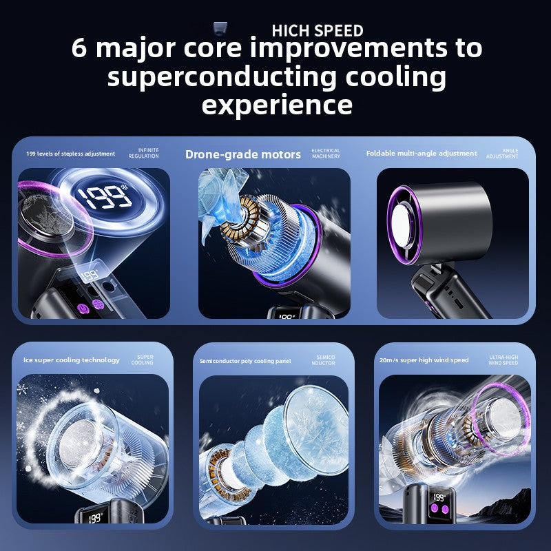 Connected Semiconductor Cooling Handheld Fan