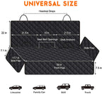 Waterproof Dog Car Seat Cover | Non-Slip Back Seat Protector for Cars, SUVs & Trucks – Black