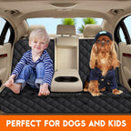 Waterproof Dog Car Seat Cover | Non-Slip Back Seat Protector for Cars, SUVs & Trucks – Black