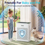 ToLife H13 HEPA Air Purifier for Large Rooms | Quiet Air Cleaner for Pets & Bedrooms