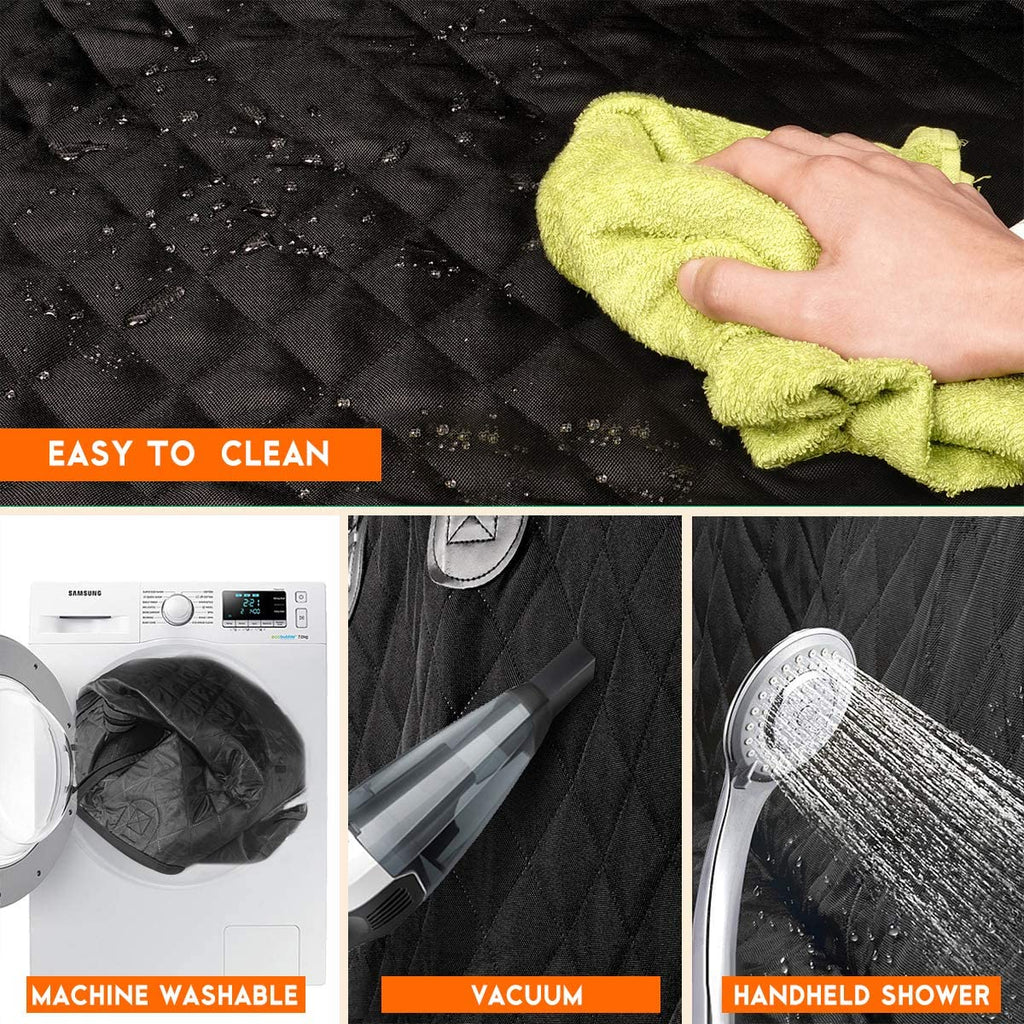 Waterproof Dog Car Seat Cover | Non-Slip Back Seat Protector for Cars, SUVs & Trucks – Black