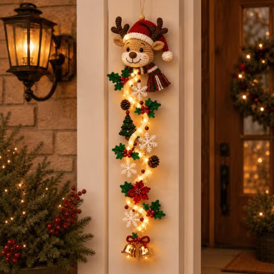 Glowing Christmas Door Hanger