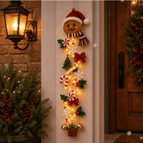 Glowing Christmas Door Hanger
