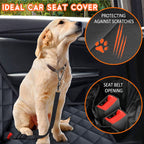 Waterproof Dog Car Seat Cover | Non-Slip Back Seat Protector for Cars, SUVs & Trucks – Black