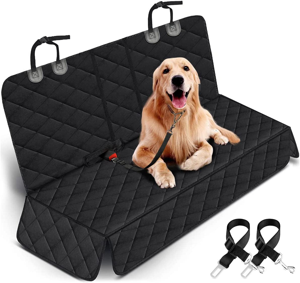 Waterproof Dog Car Seat Cover | Non-Slip Back Seat Protector for Cars, SUVs & Trucks – Black