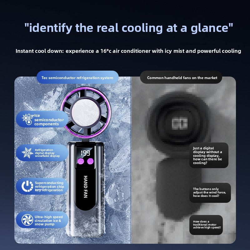 Connected Semiconductor Cooling Handheld Fan