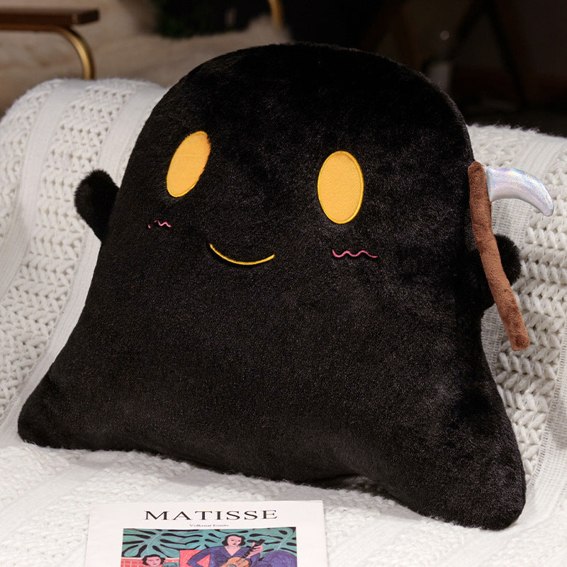 Halloween Plush Ghost Cat Pillow Doll
