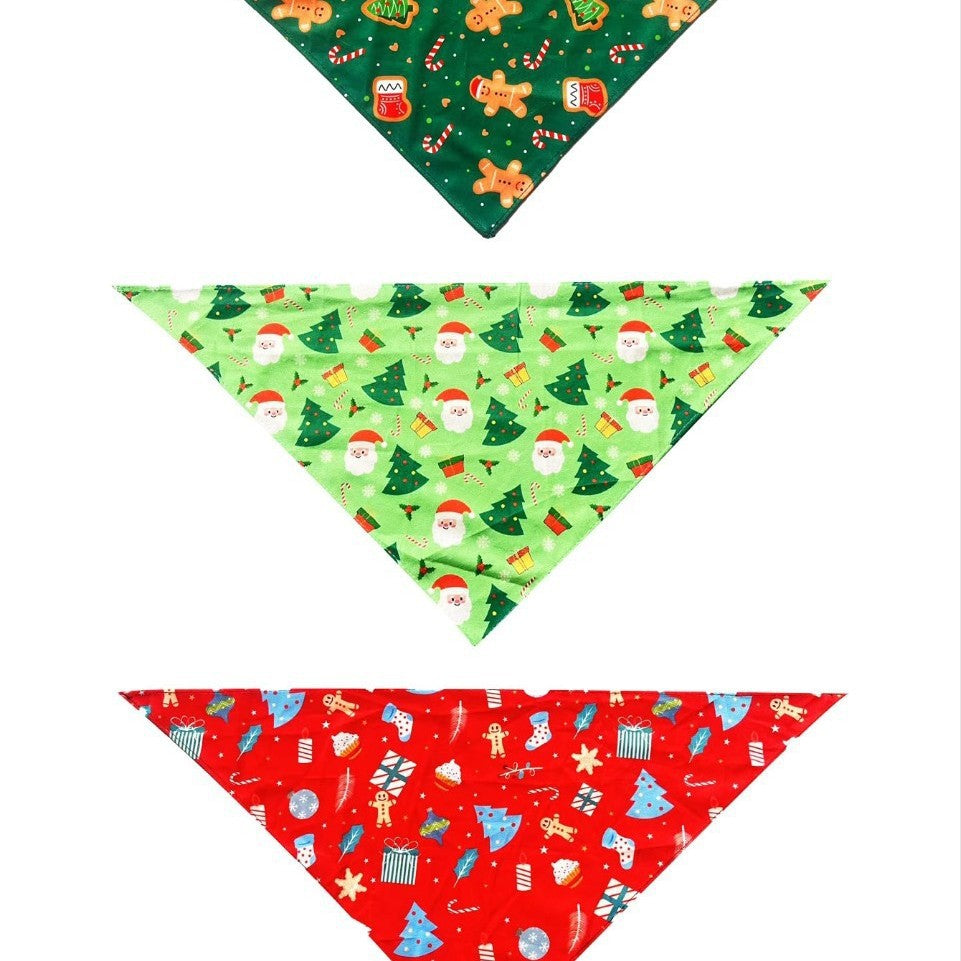 Christmas Pet Bandana for Dogs & Cats – Festive Prints