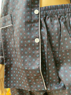 comfy long pants pajamas for men or women small size in dark blue