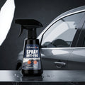 A Spray Anti-Fog bottle and box shown Automotive Glass Care