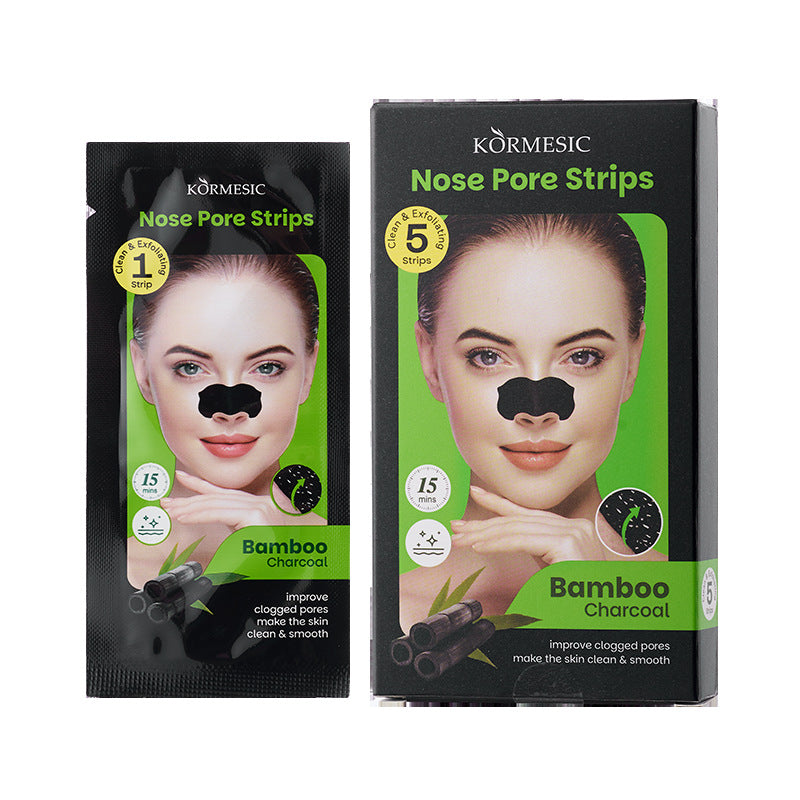 Körmesic Bamboo Charcoal Nose Pore Strips to remove blackheads on nose.