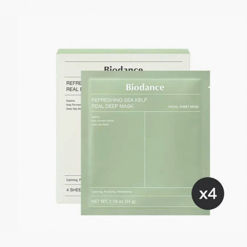 Biodance Refreshing Sea Kelp Real Deep Mask 4 Sheets in a box.
