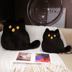 Black ghost cat plush doll for Halloween