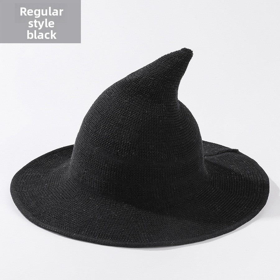Cotton witch hats for Halloween in black colour
