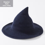 Cotton witch hats for Halloween in navy blue colour