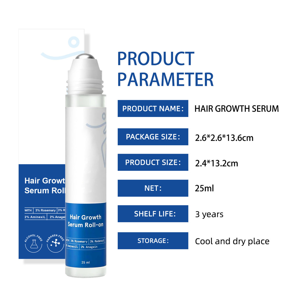 Rosemary Hair & Scalp Roll-On Serum – 25ml