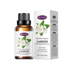 MEJISOO Jasmine aromatherapy essential oil bottle and packaging on a white background