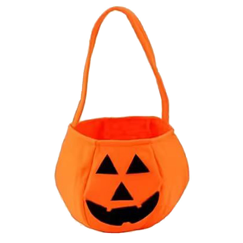 Pumpkin trick-or-treat bag