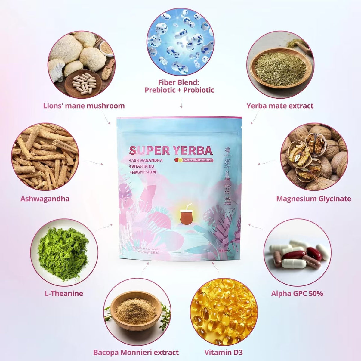 Super Herbal Prebiotic Instant Mate Tea
