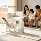 portable and compact air purifier circle shape for home with formaldehye removal and USB powered 