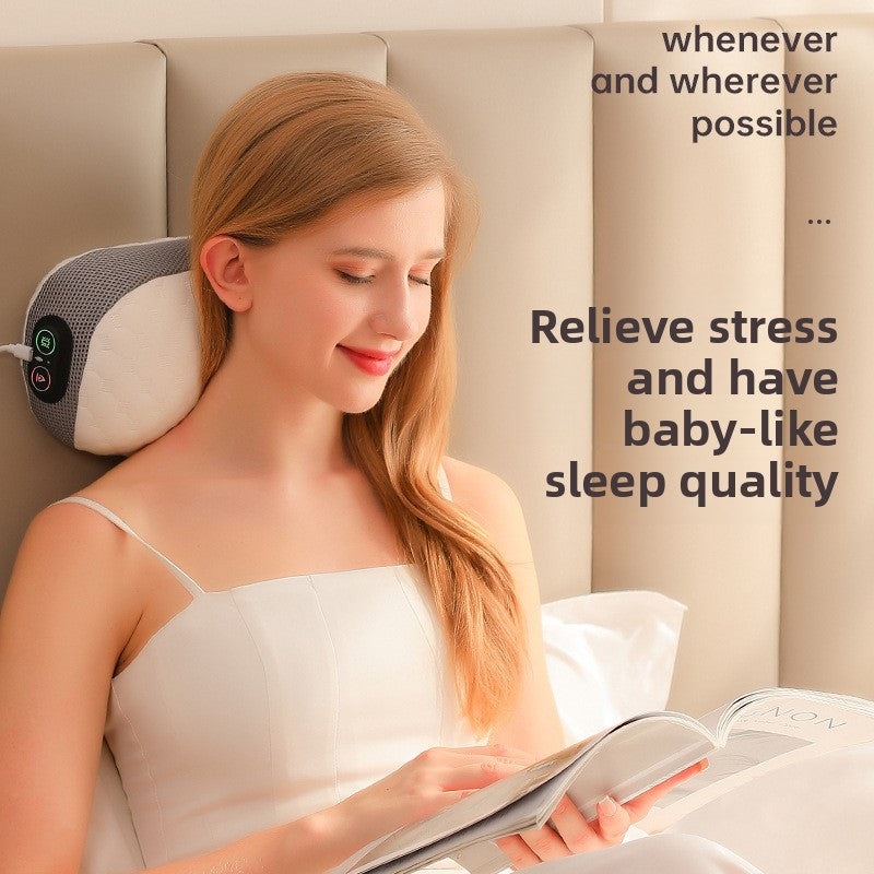 Oreiller de massage électrique pour la nuque et les épaules avec thérapie par la chaleur