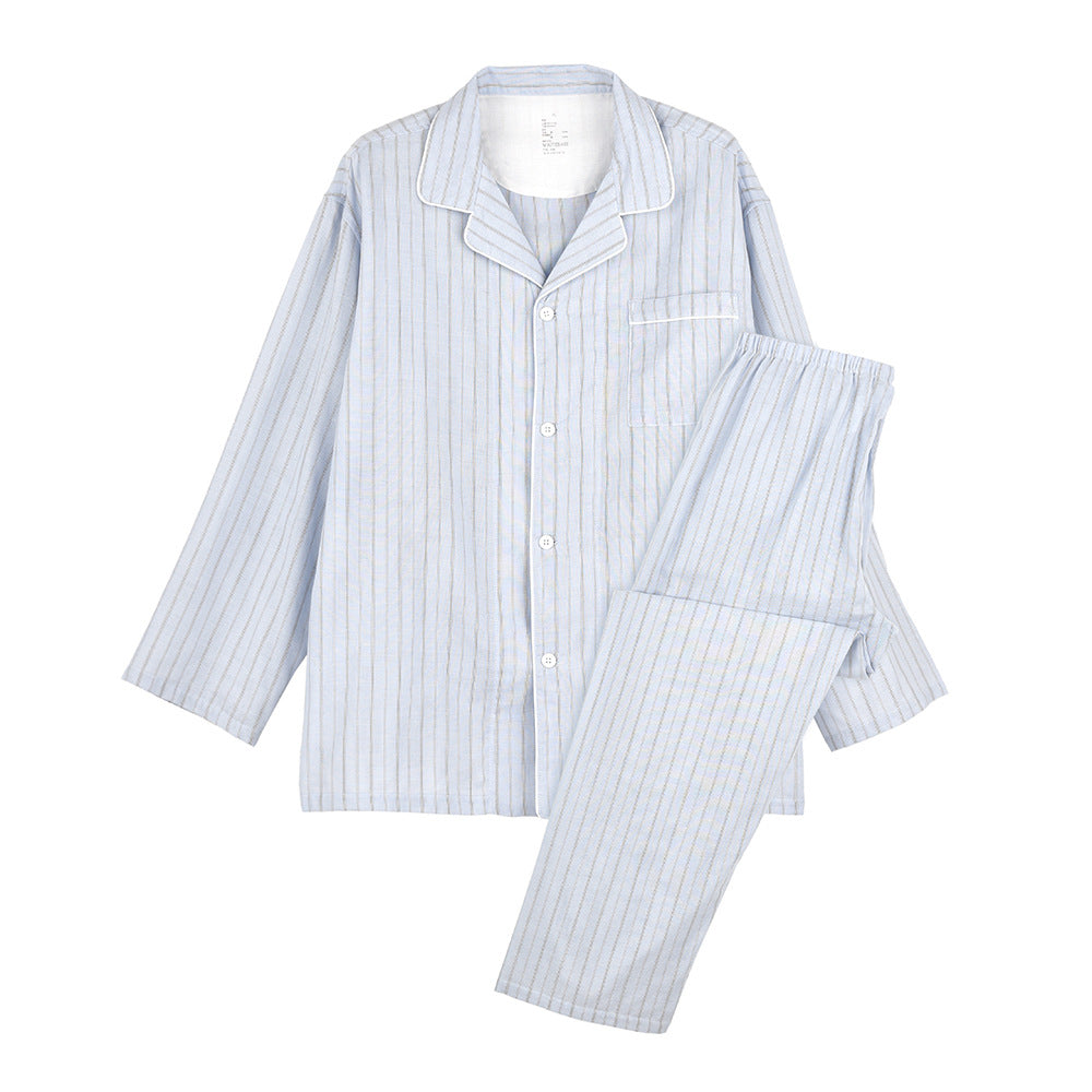 Japanese-Inspired 100% Cotton Gauze Pajama Set – Men & Women