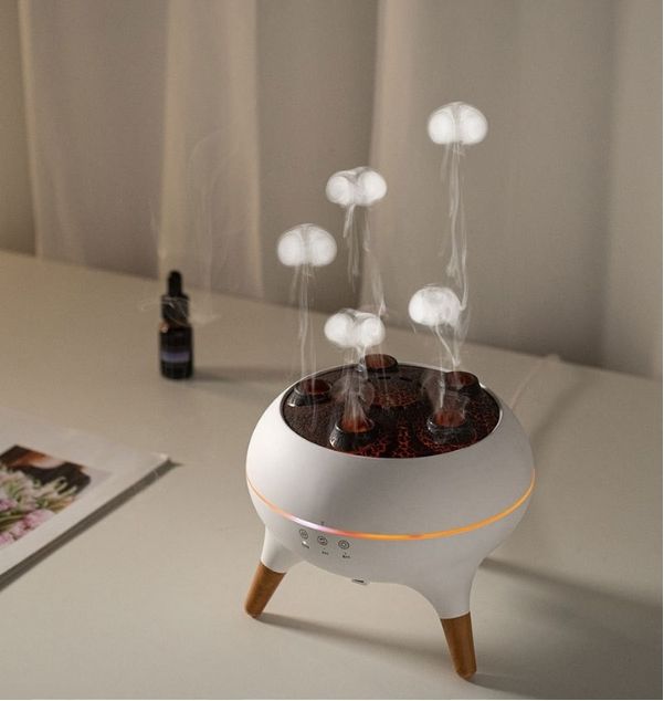 Jellyfish essential oil diffuser with mist and RGB lighting