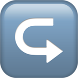 Blue square with a white left-to-right arrow on a blue background
