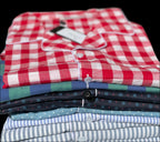 A collection of handmade 100%cotton pajama sets for men and women