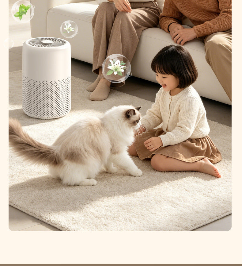 Compact HEPA Desktop Air Purifier – USB Powered